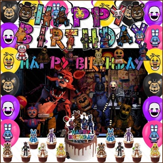 FNAF Birthday Party Decorations Fnaf Pizza Party Decorations Five
