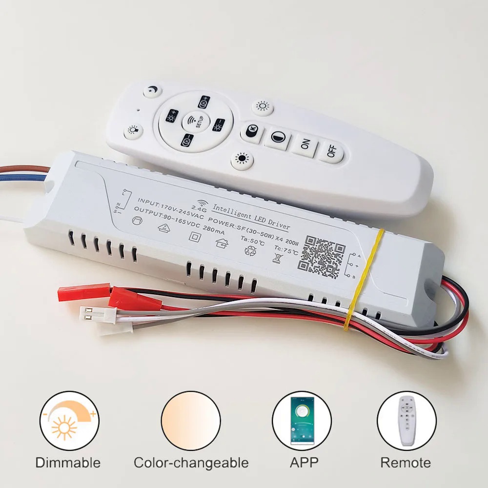 2.4G Intelligent LED driver remote control power supply dimming&color