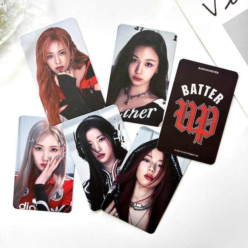 6pcs/set BABYMONSTER Photocards Album BATTER UP Lomo Cards ASA CHIQUITA ...