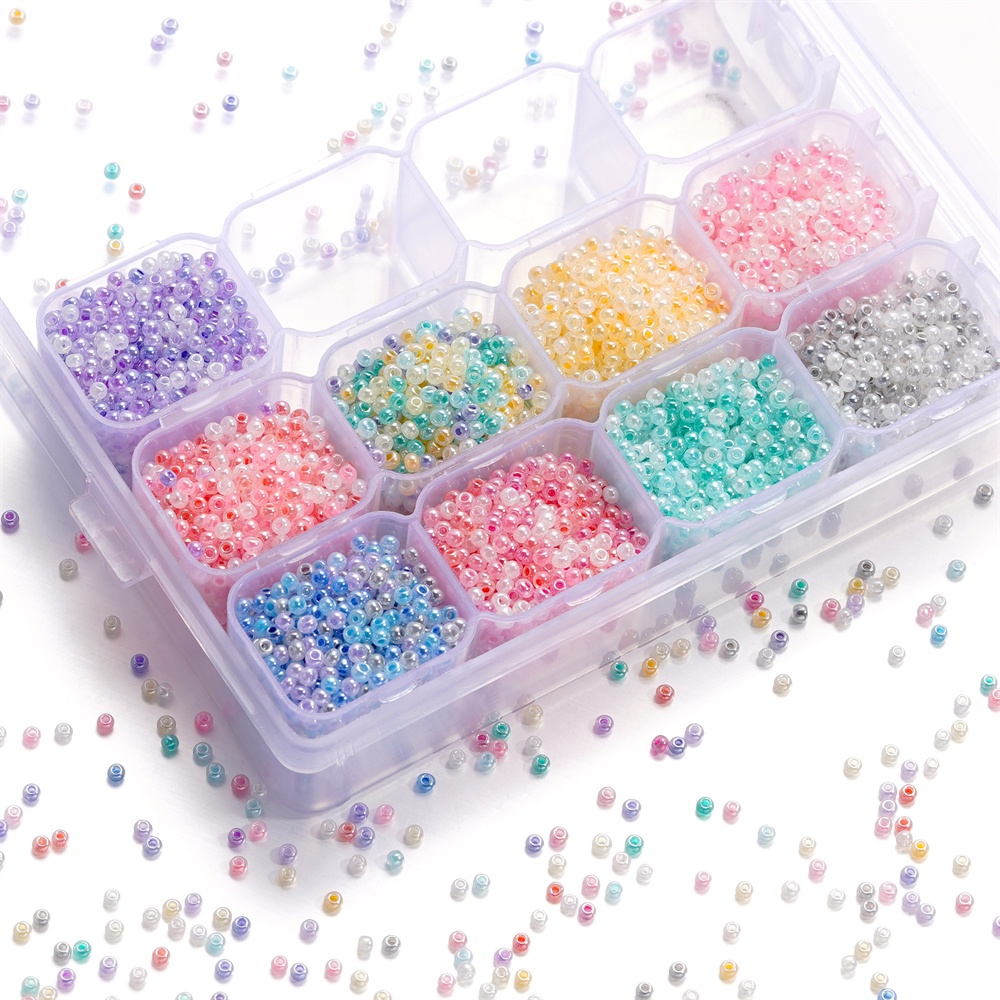 St. Kunkka 10g 2mm Glass Rice Beads Mixed Color Set for Handmade diy ...