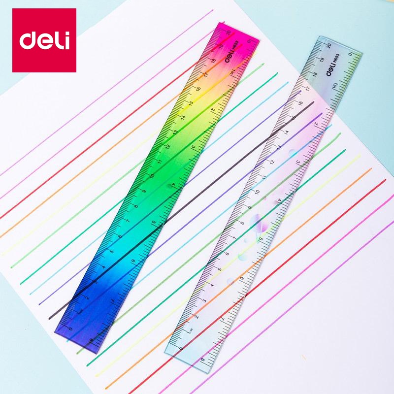 Deli EH653 Ruler 20cm Study School Supplies Metric Inch | Shopee ...