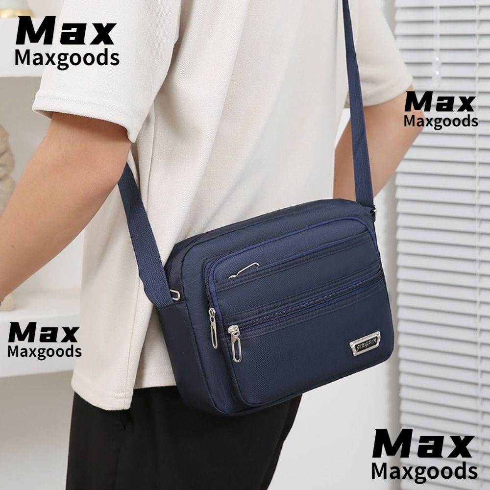 MAXG Men Crossbody Bags, Black Brown Blue Green Nylon Shoulder Bag ...