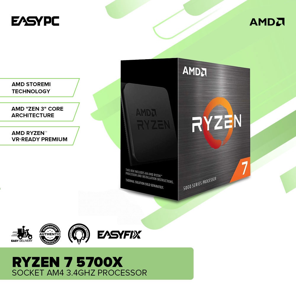 AMD Ryzen 7 5700X Box Version Processor 8 Core 16 Thread 4.6GHz Zen3 7nm  65W Sockeat AM4 Processador Kit Ryzen Desktops PC Gamer - AliExpress