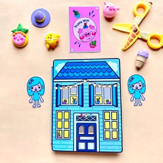 Toca Life World Quiet Book Toca Boca Blue Hair Princess House quiet ...