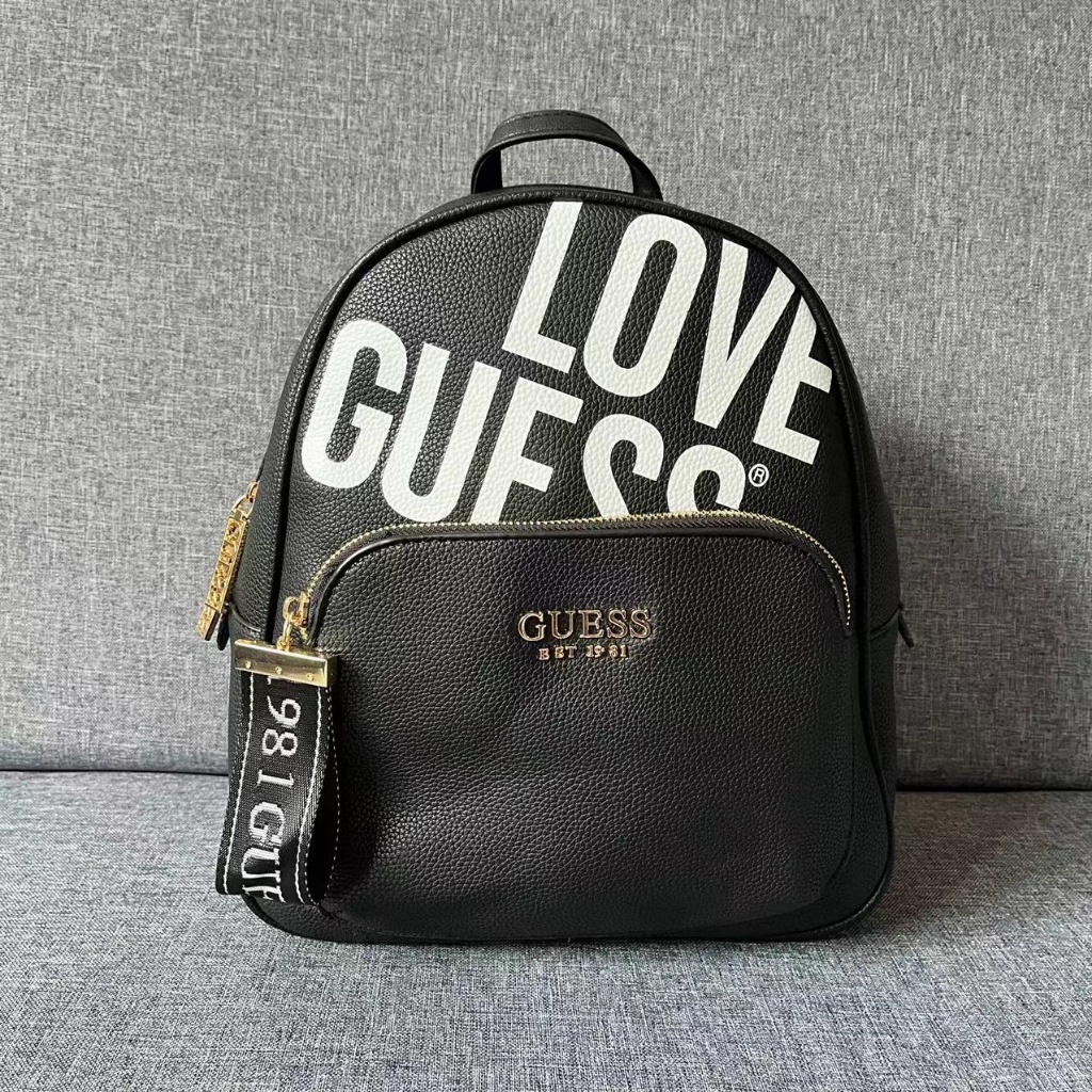 GUESS Medium Leather Backpack for Woman Shopee Philippines