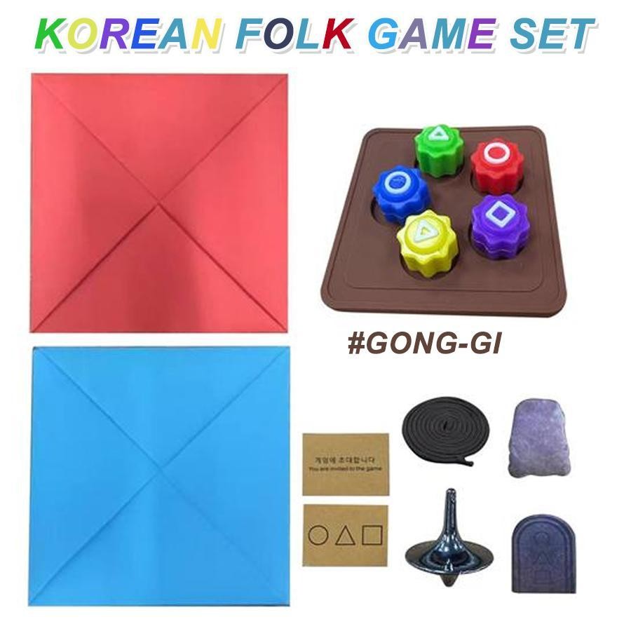 Korean Folk Game Toy - Jegichagi, Gonggi, Biseokchigi, Paengy, Ddakji ...