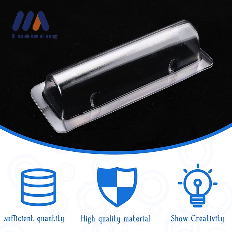 LuoMeng 25/50pcs Money Card Holder With Sticker Plastic Dome Lip Balm