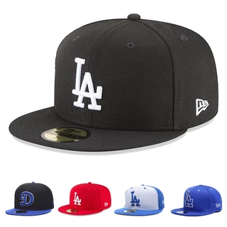 Fitted Snapback Hat LA Dodgers Los Angeles Men Women Hip Hop Topi Full  Close Cap