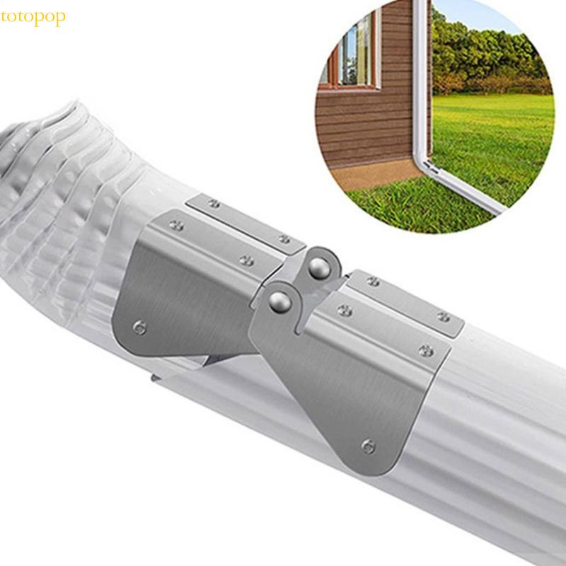 Top 2 4Pcs Gutter Extension Hinge Downspout Extension Flipup Hinge DIY