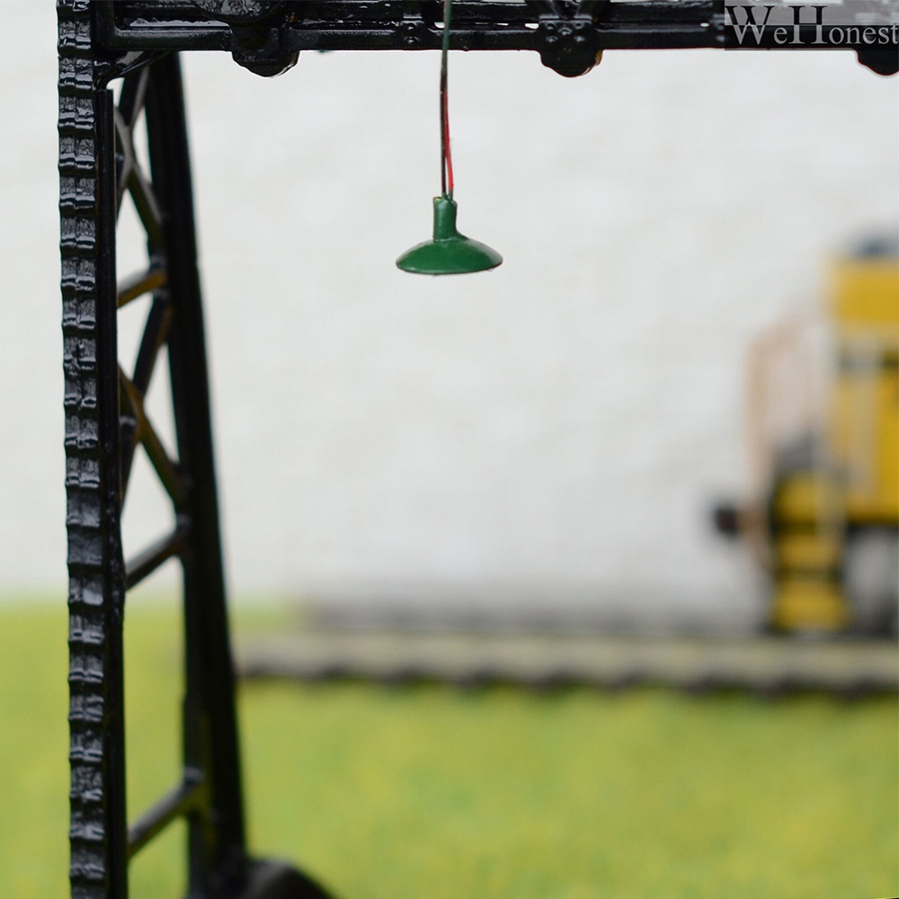 Model Railway 1: 87 Lights Lit Platform Ho Scale Clock Lamp Train Station Layout - Model Lamp