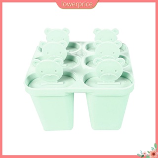 1pc Cartoon Ice Cube Tray, 6 Slots Flexible Ice Cube Mold, Freezer Ice Tray,  Ice Maker, Easy-release Ice Cube Trays With Cover For Soft Drinks, Whiskey,  Cocktail And More Kitchen Accessories