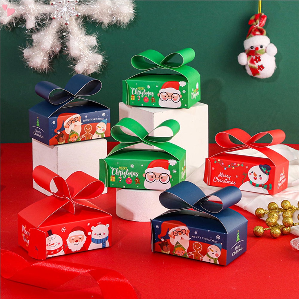 Gift Box with Handle Cardboard Candy Packaging Boxes for New Year ...