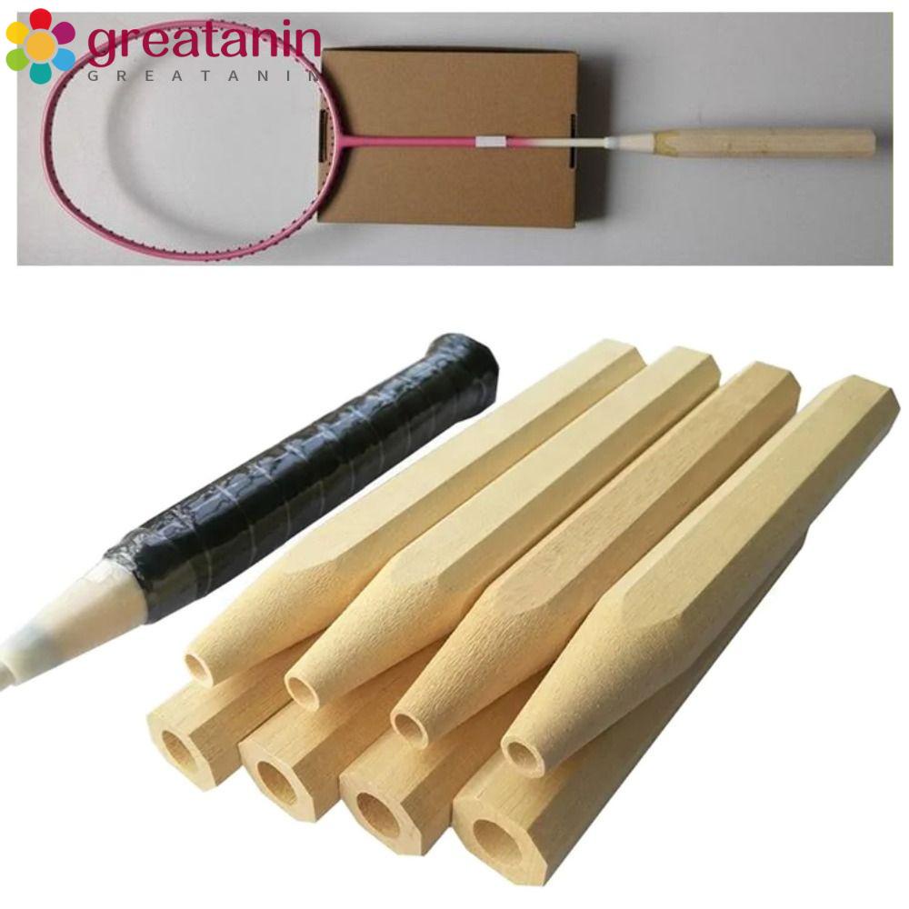 GREATANIN Badminton Racket Handle Grip, Wood G5 G6 Badminton Grip
