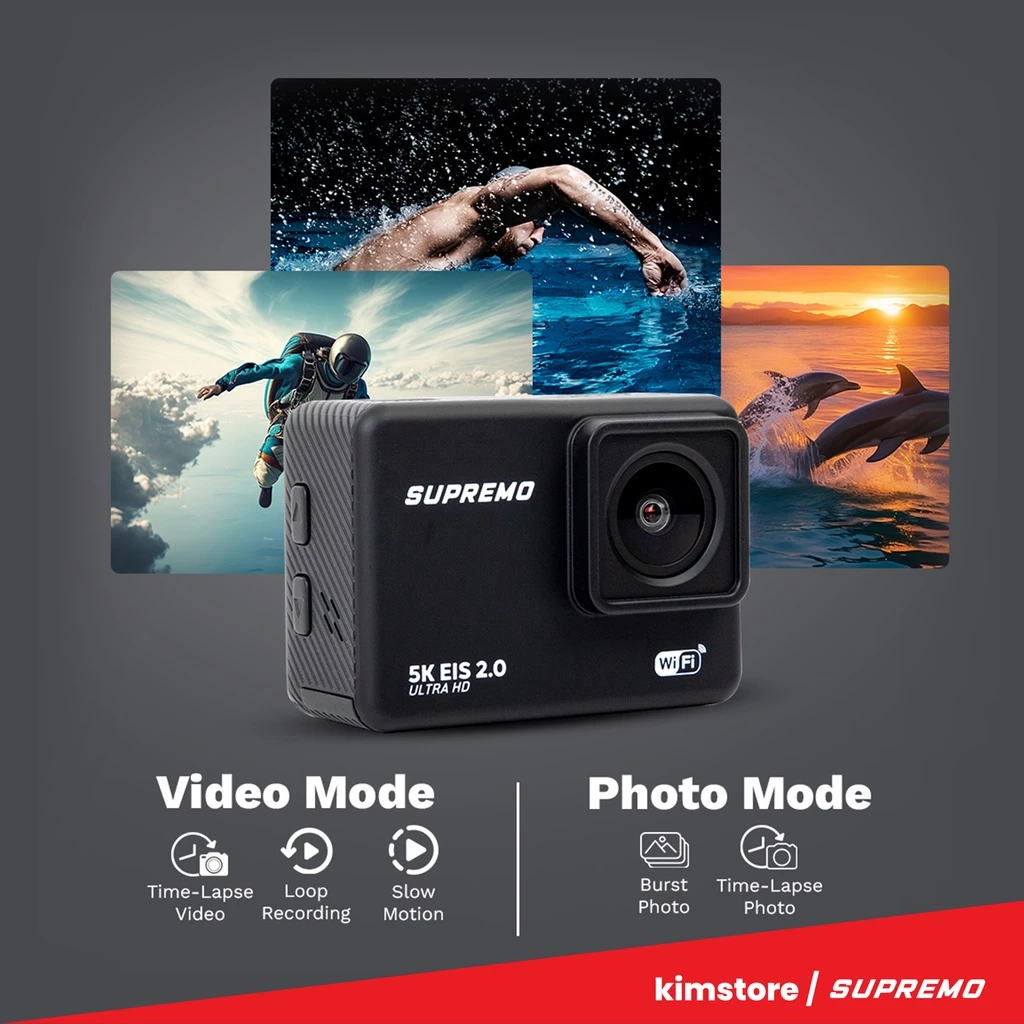 Supremo Air 5K Action Camera
