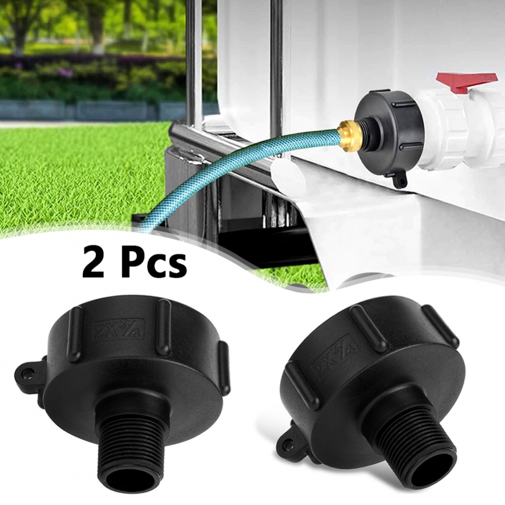 Tote Connector 2Pcs Adapter Connector Drain Garden Hose IBC Tank Water