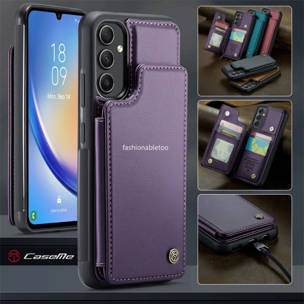 Flip Matte Leather Phone Case For Samsung Galaxy S23 FE Ultra plus