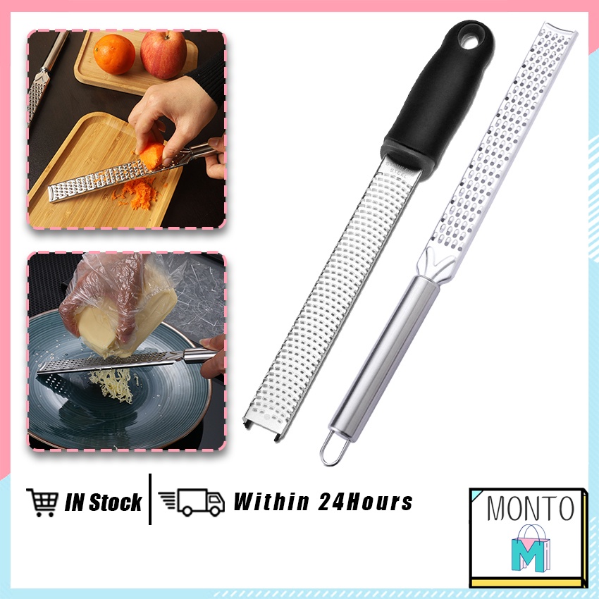 Stainless Steel Manual Cheese Grater with Hangable Handle Lemon Zester ...