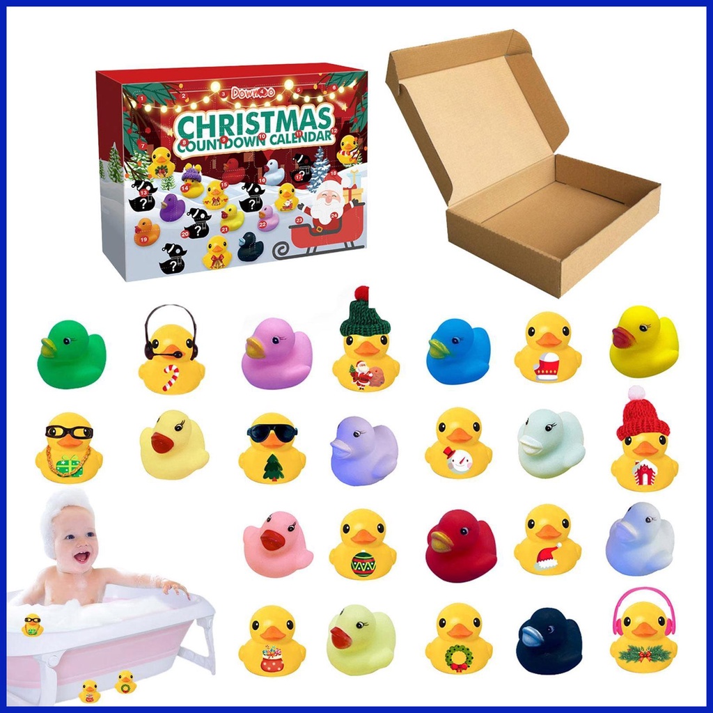 Advent Calendar Ducks 24 Days Different and Funny Christmas Countdown