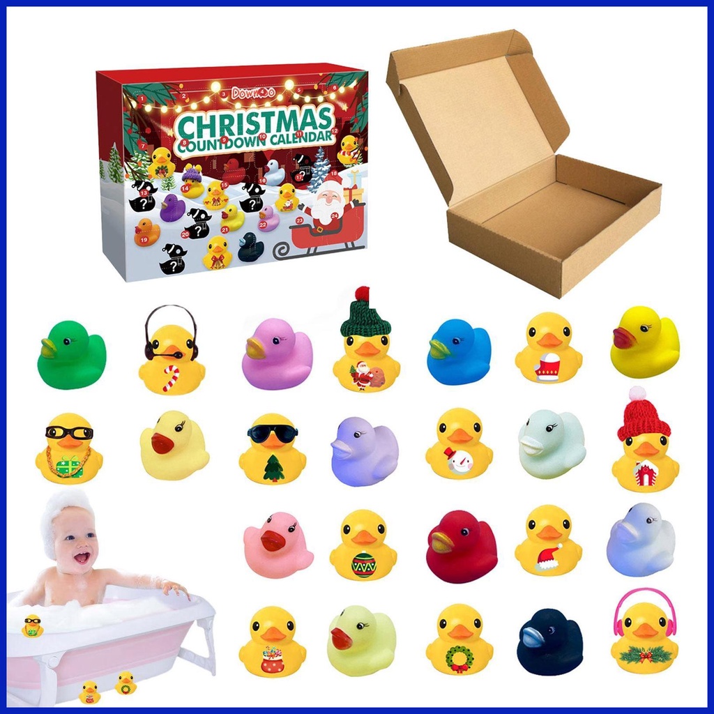 Advent Calendar Ducks 24 Days Different and Funny Christmas Countdown