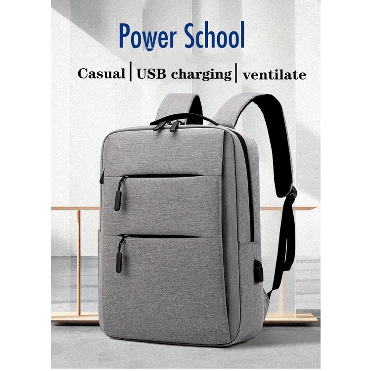 New Business Bag USB Charging Book Bag Travel Waterproof Laptop Bag ...
