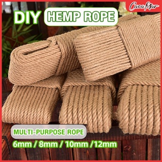 Linen Jute Twine Eco-Friendly Strong Natural Jute String Rope 6mm x 20m  (1/4 Inch x 65 Feet)