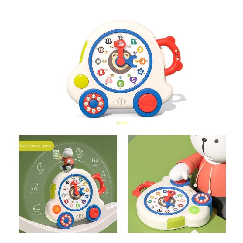 youn Learning Clock Ages Educational Talking & Teaching Clock Toy Clock