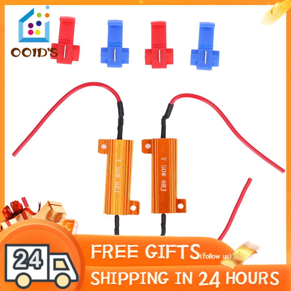 Ooidshop Load 50W Easy Wiring 8Ohm Loads Resistors Kit For DRL Light ...