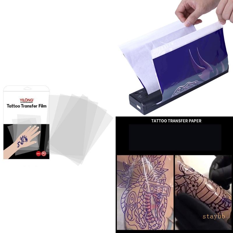Stay Tattoos Transfer Paper 50 Sheets A4 Size Thermal Copier Stencil Papers For Tattoos Artists