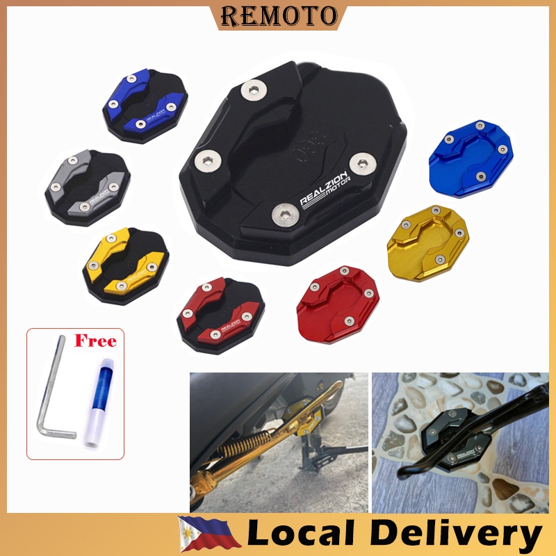 REMOTO For Adv 160 150 Pcx Click 125i 150i V1 V2 Motorcycle Side Stand Flat  Foot Extension Kickstand Pad Modified Accessories Cnc 1Pc