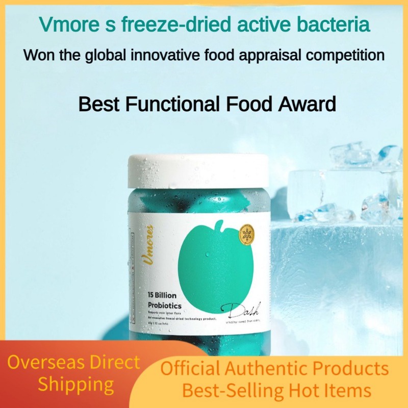 Vmoress 100 Billion Probiotics FreezeDried 60g 30 Packets/Can Promotes Intestinal Motility