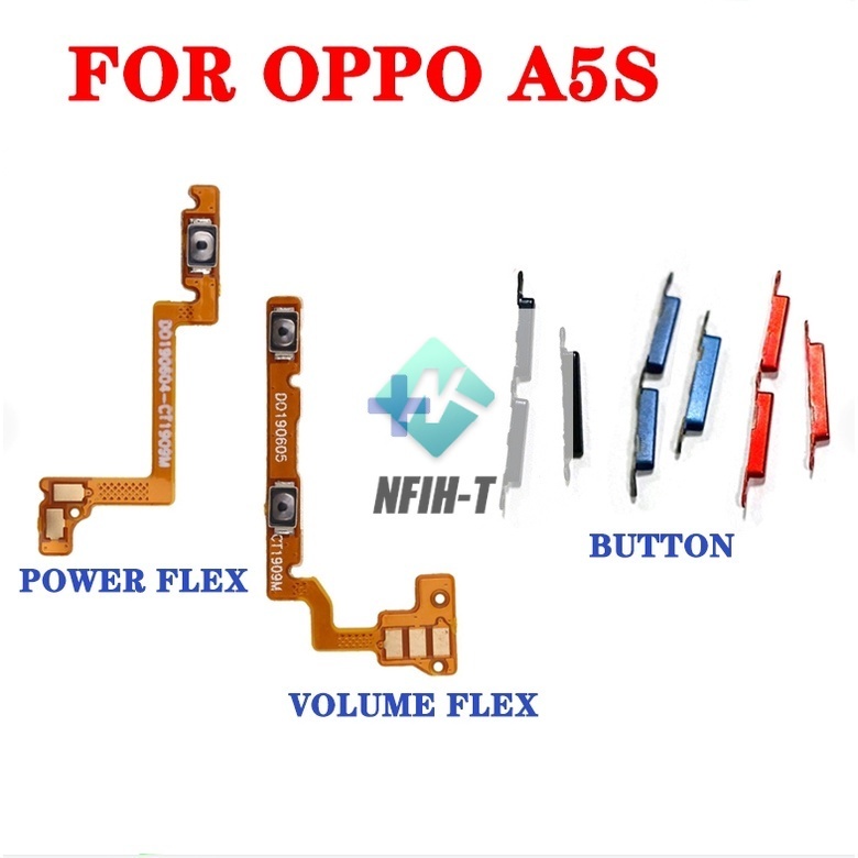 Power volume button flex for oppo A5S ON OFF Switch Out Side button ...