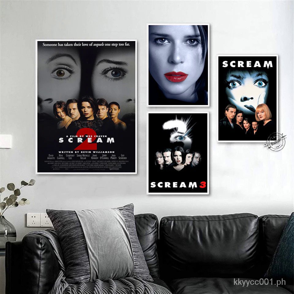 SCREAM Classic Horror Movie Poster Wall Art Canvas Prints Painting ...