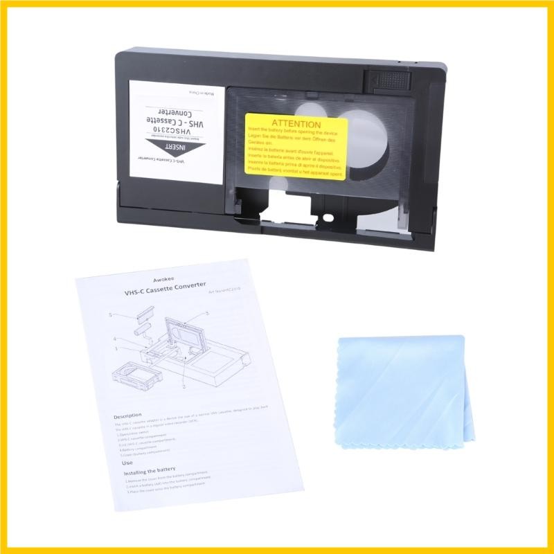 Cassette Converter, Motorized Playback Recording User Friendly Battery Operated Camcorders Cassette Adapter Compact For S-VHS-C S-VHS Tapes - View #7