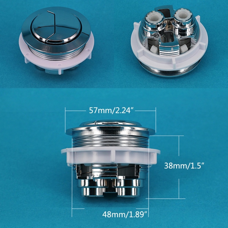 Zein Toilet Push Button Adjustable Top Push Button Toilet Tank Button ...