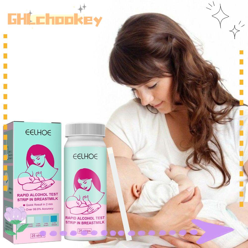 GHLCHOOKEY Breastmilk Alcohols Test Strips Portable Frozen Milk