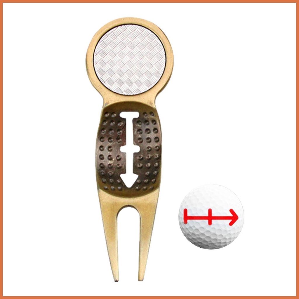 Golf Pitch Repairer Golf Pitch Fork and Ball Markers Golf Pitch Putting Green Fork Golf Training