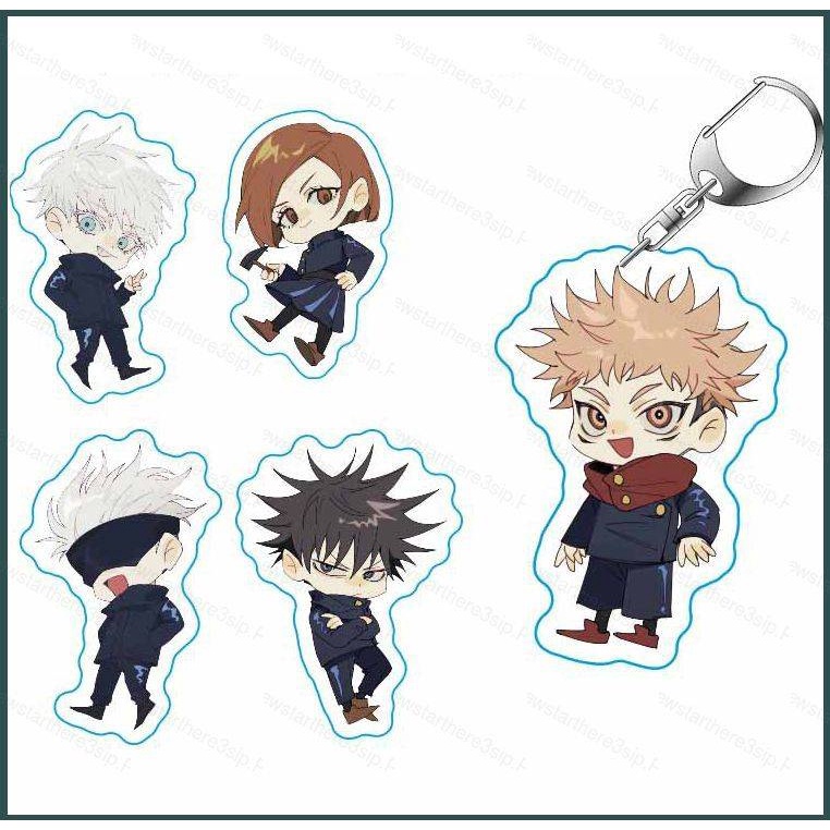 NP3 Anime JUJUTSU KAISEN Key Chain Keyring Yuji Gojo Satoru Kugisaki