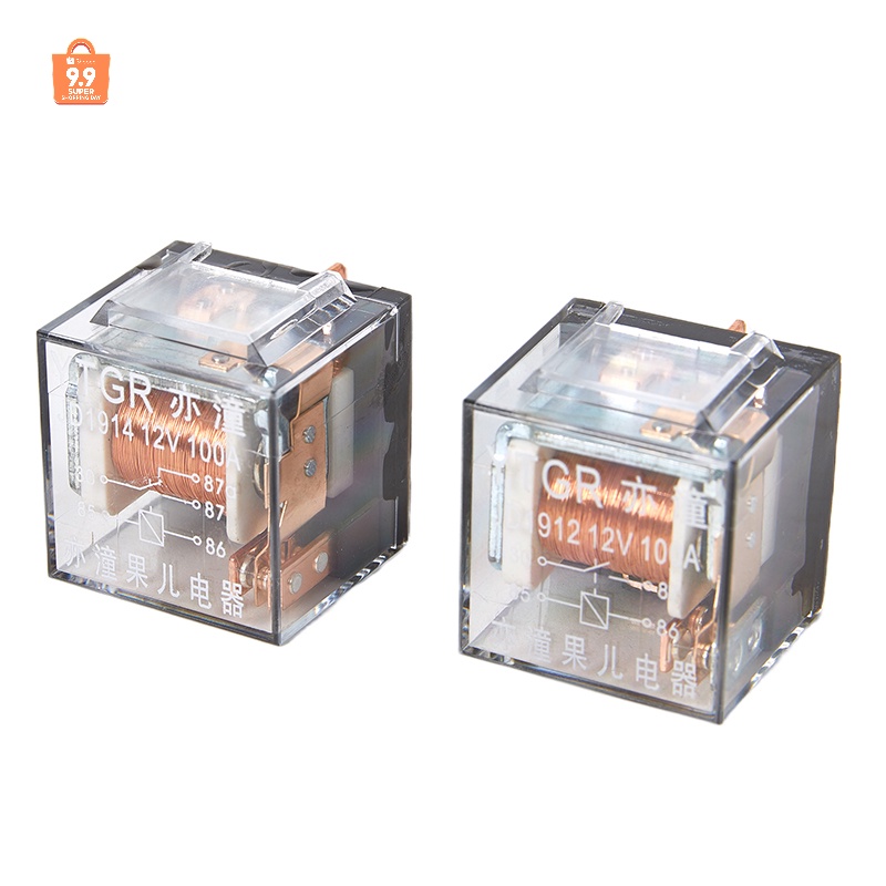 YESC Waterproof Automotive Relay DC 12V 100A 5Pin 4Pin SPDT Car Control