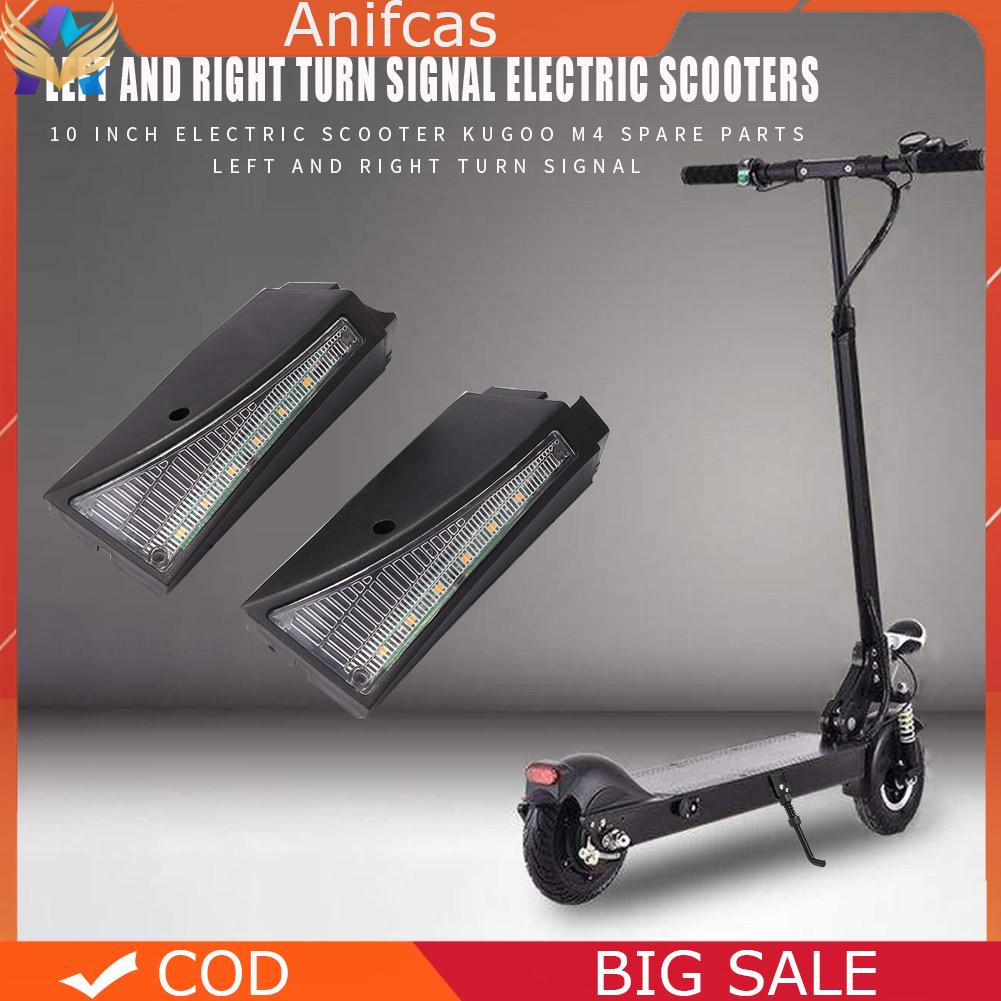 【AC】2x 10 inch Electric Scooter Turn Signal Lamp Warning Taillight for