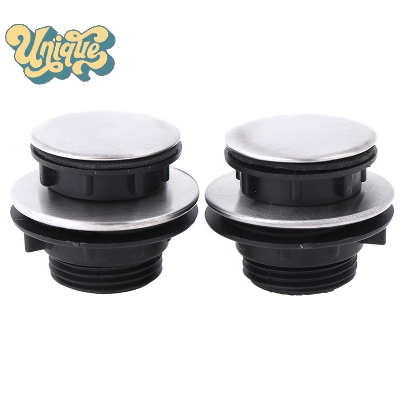 (Unique) 2Pcs Sink Tap Hole Cover Kitchen Faucet Hole Cover Stainless