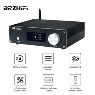 BRZHIFI 5.1 Channel BT RC Remote Control Aluminum Subwoofer Home Hifi ...