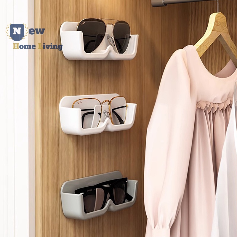 NHL> WallMounted Glasses Holder Eyeglasses Storage Box Glasses Display