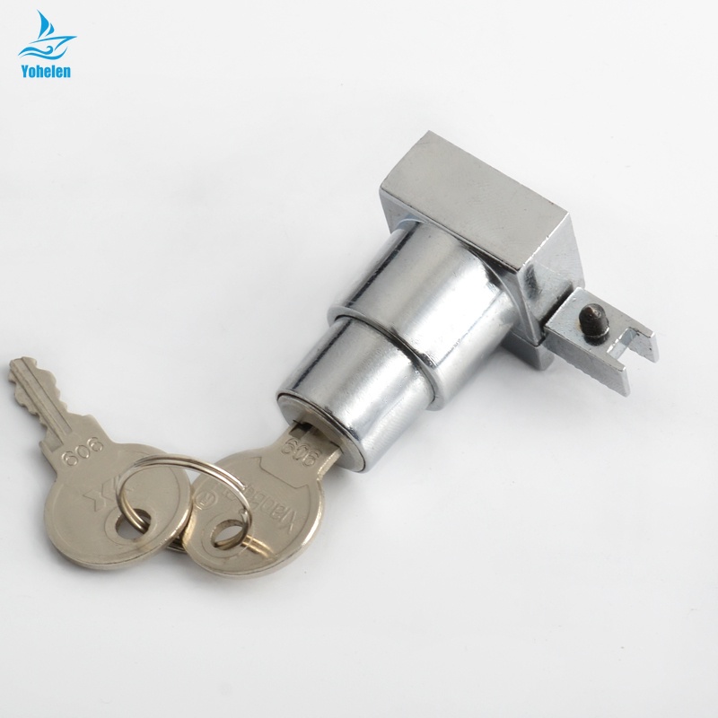 Plunger Push Lock With 2 Key For Sliding Glass Door Showcase Lock ...