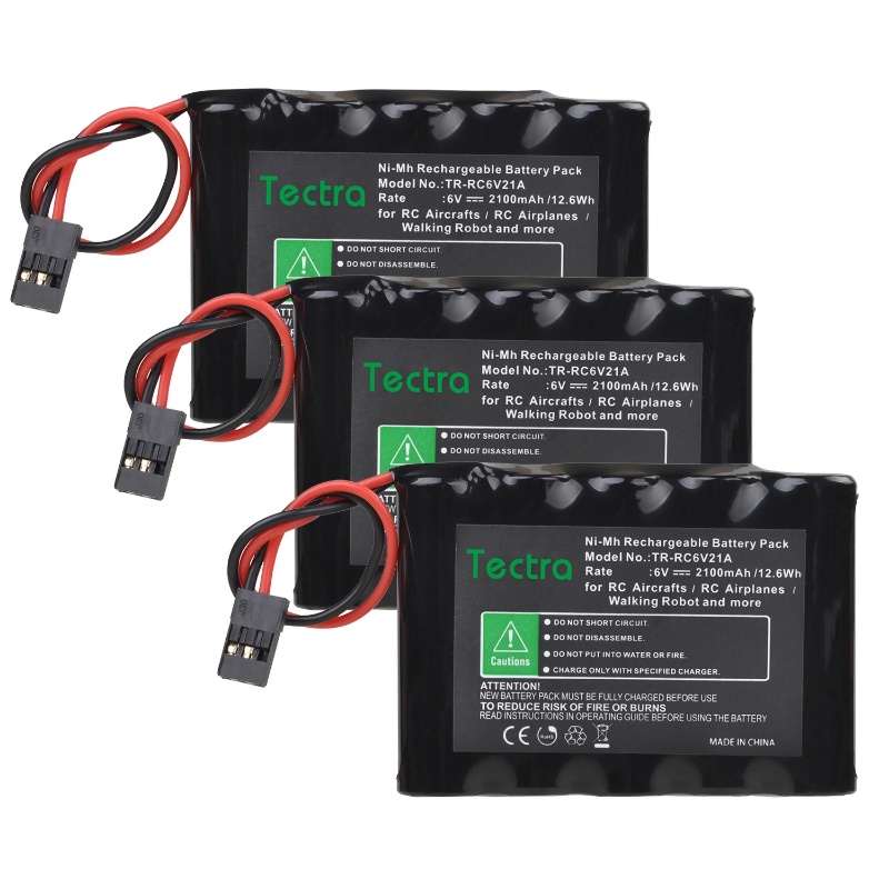 6V 2100mAh NiMH RC Battery Packs with Hitec Connector for RC Aircrafts and Walking Robot High