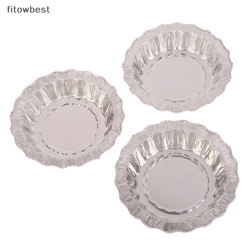 Fbph 10Pcs Round Aluminum Foil Mini Pie Pans Wavy Edge Small Pie Pans ...