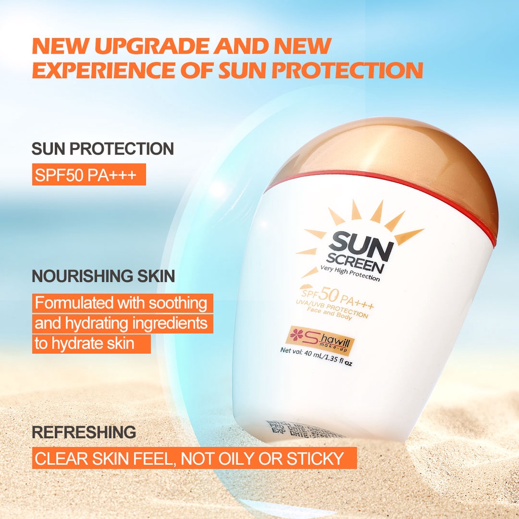 Shawill Sunscreen&Primer 2 in SPF50 PA+++ High Sun Protection Fairy ...