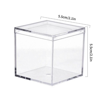 SUYO Acrylic Boxes, Mini with Cover Square Packing Box, Gift Protection ...