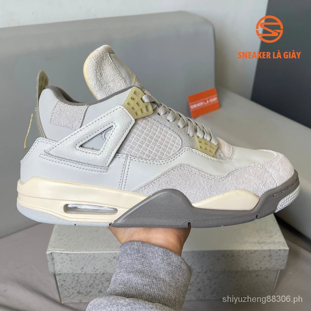 Air Jordan 4 retro craft photon dust rabbit dv3742-021 shoes-men's ...