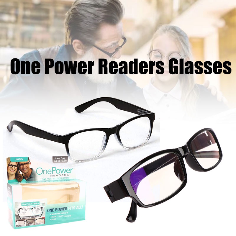 Unisex Power Reader Auto Focus Reading Glasses +50 To +250 Resin Hd ...