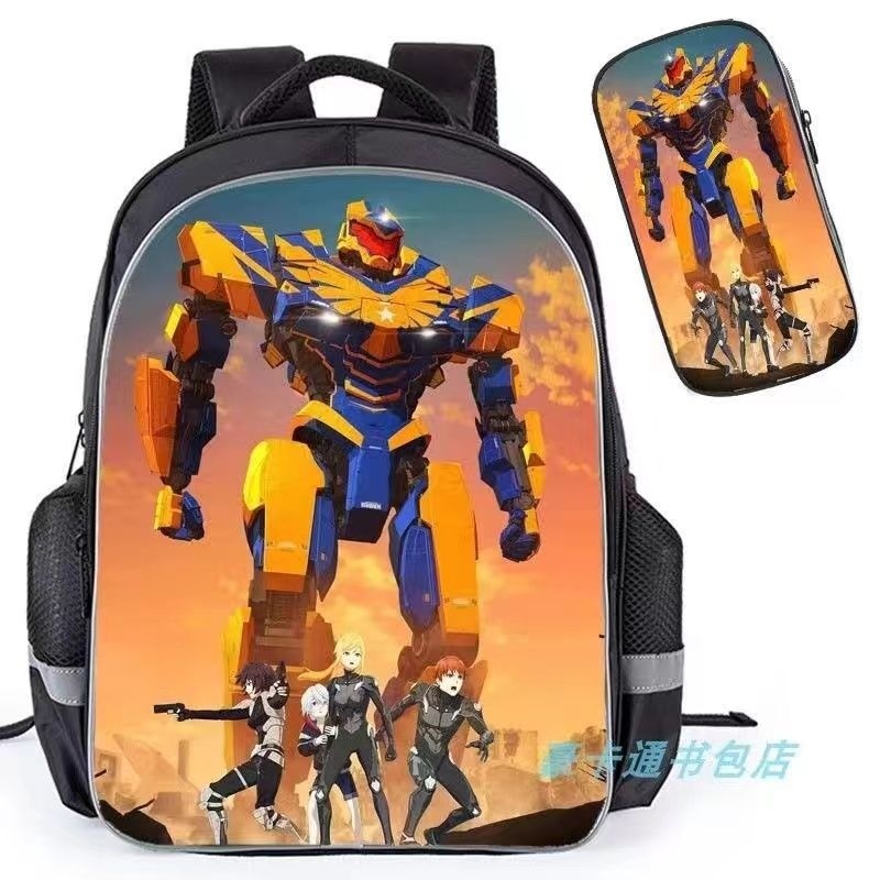 Male Schoolbag Mecha Monster Wars 1-Package Pacific Rim 6th Grade ...
